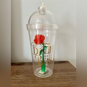 GUC Disney Parks Beauty and the Beast Enchanted Rose Light-Up Tumbler, No Straw